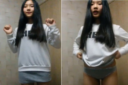 Em học sinh mới toanh có vẻ tỏ ra ngây thơ nhưng khi vào phòng tắm thì lại khác